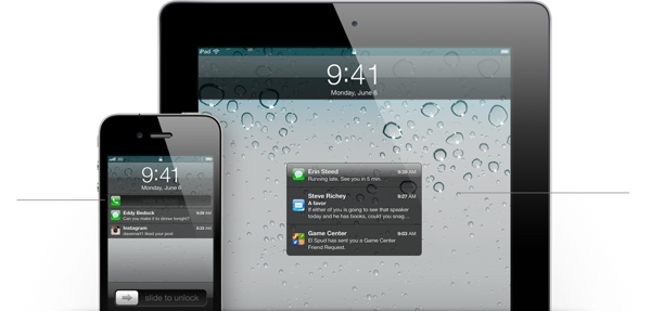 Features notification lockscreen